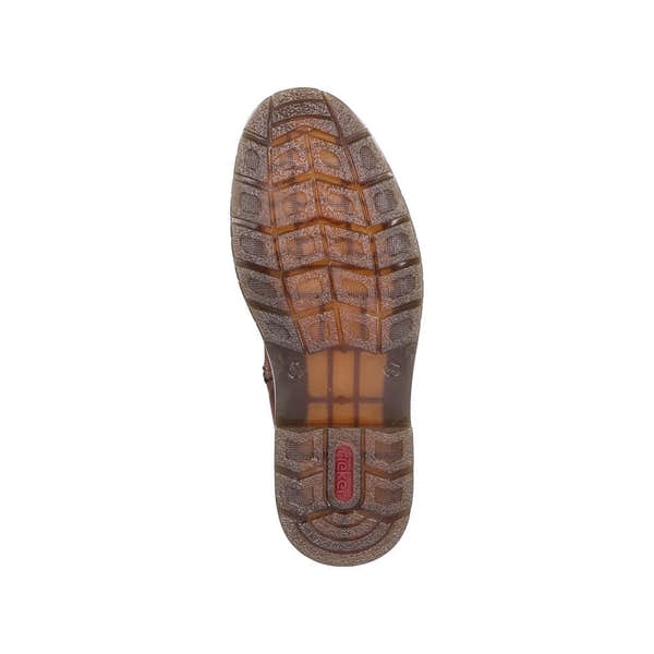 Rieker 31650-23 Mens Brown Side Zip Ankle Boots-elevate your sole