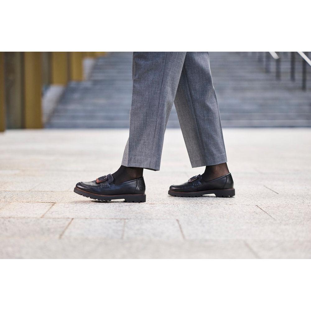Rieker 45553-00 Ladies Black Elasticated Shoes