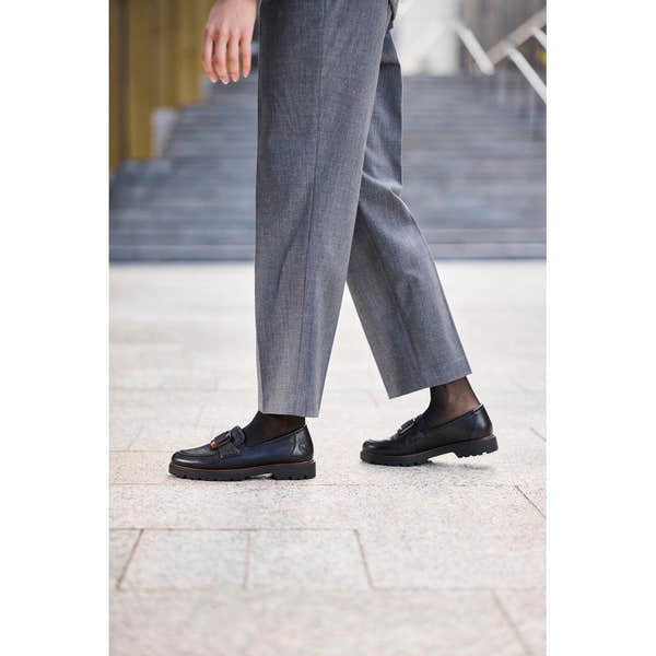 Rieker 45553-00 Ladies Black Elasticated Shoes