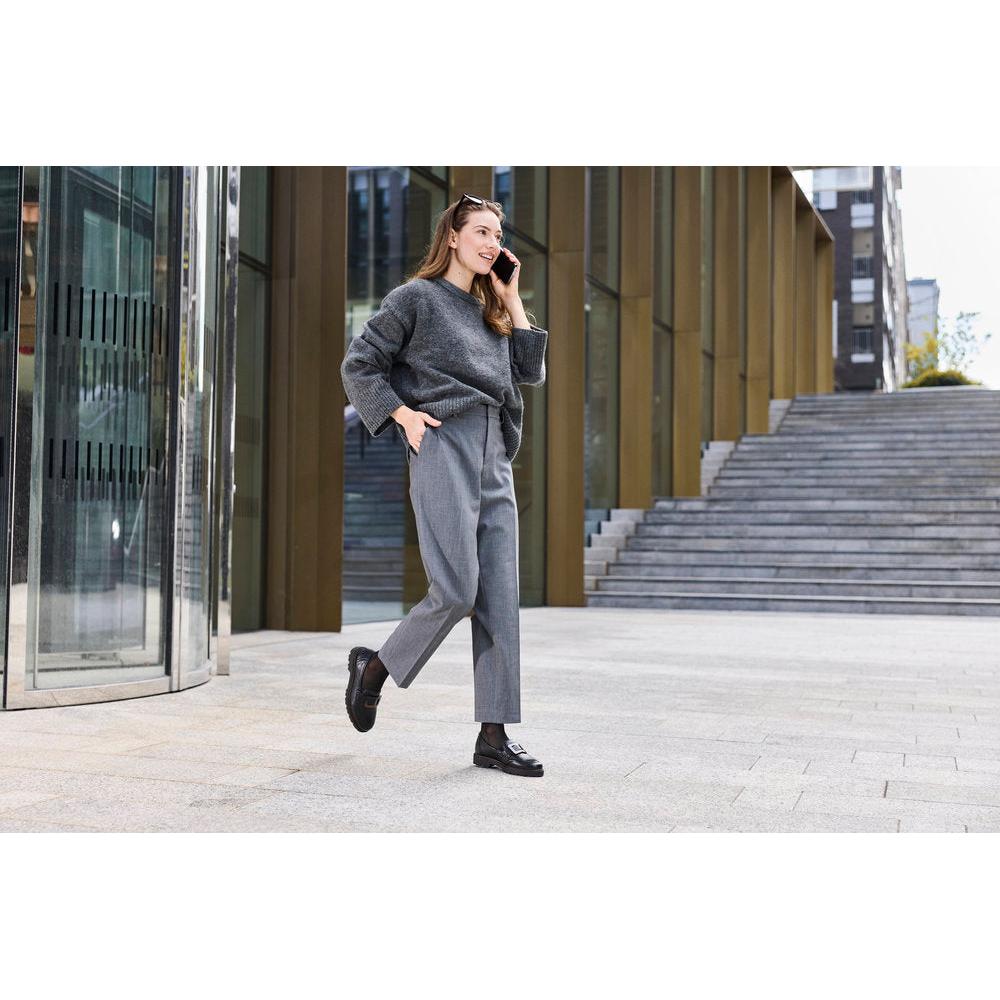 Rieker 45553-00 Ladies Black Elasticated Shoes
