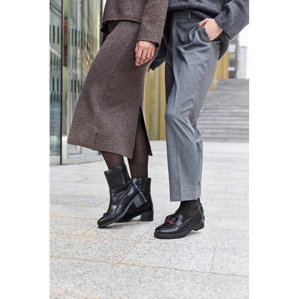 Rieker 45553-00 Ladies Black Elasticated Shoes