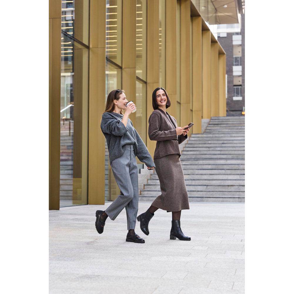 Rieker 45553-00 Ladies Black Elasticated Shoes