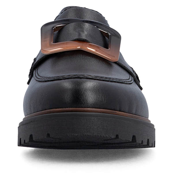 Rieker 45553-00 Ladies Black Elasticated Shoes