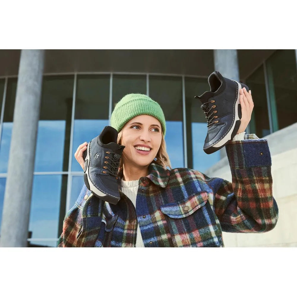 Rieker 45963-14 Ready2Go Ladies Blue Elasticated Shoes, additional product view 1.