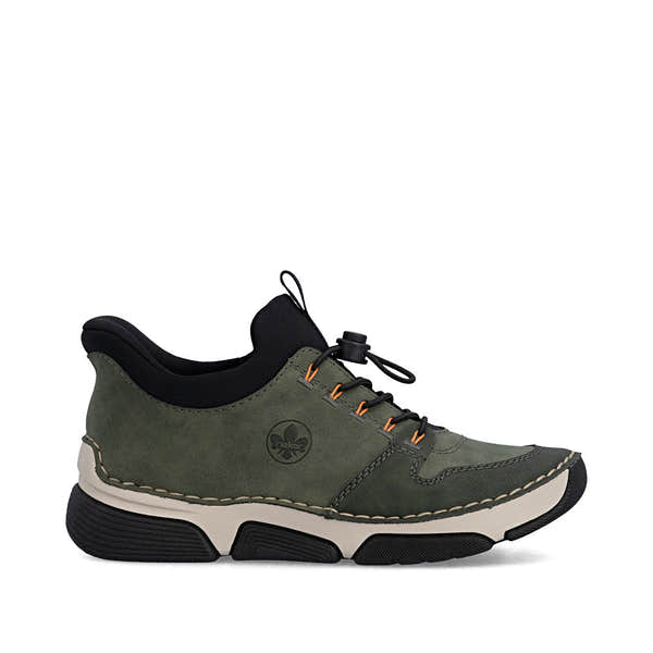 Rieker 45963-54 Ladies Green Elasticated Shoes