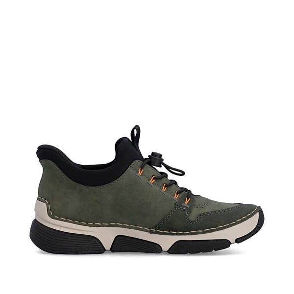 Rieker 45963-54 Ladies Green Elasticated Shoes