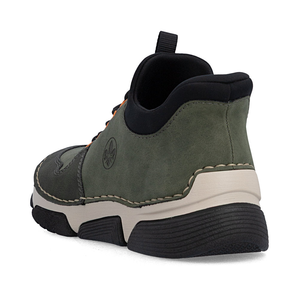Rieker 45963-54 Ladies Green Elasticated Shoes