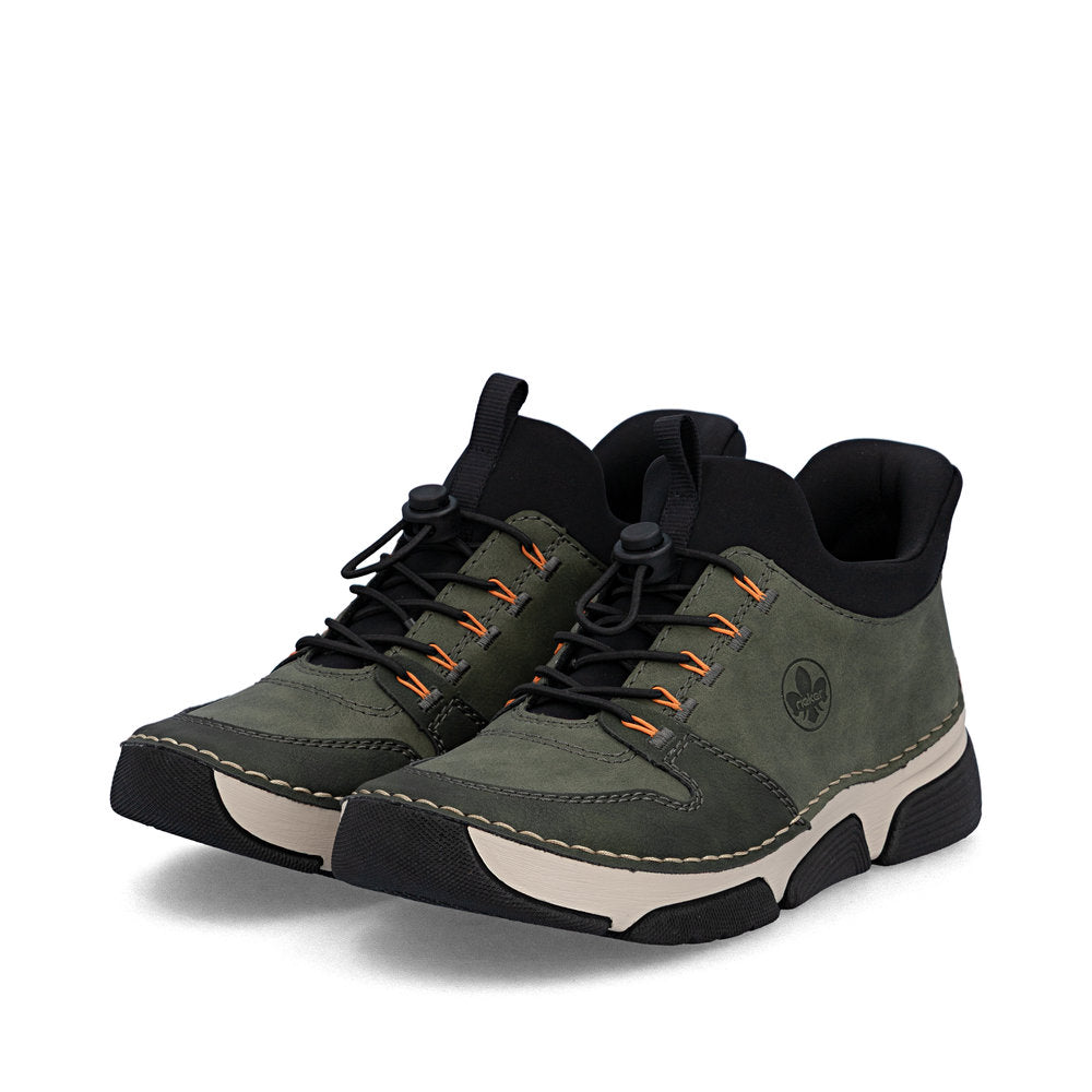 Rieker 45963-54 Ladies Green Elasticated Shoes