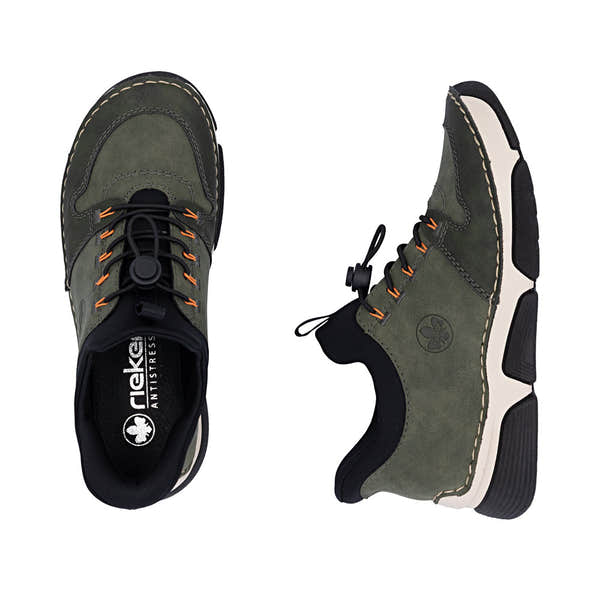 Rieker 45963-54 Ladies Green Elasticated Shoes