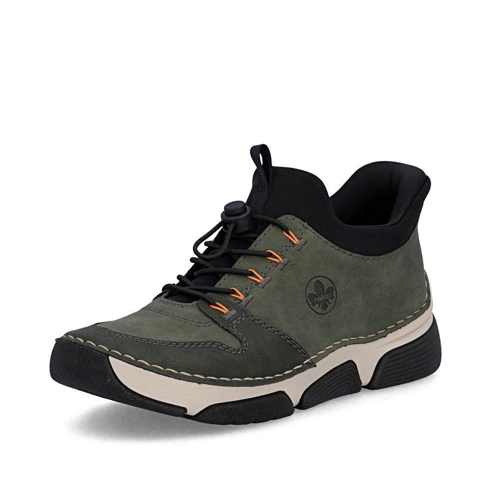 Rieker 45963-54 Ladies Green Elasticated Shoes