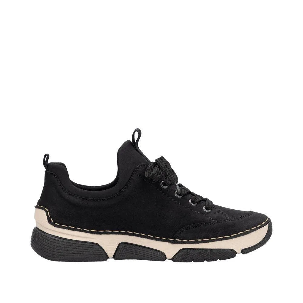 Rieker 45973-00 Ladies Black Slip On Shoes-elevate your sole