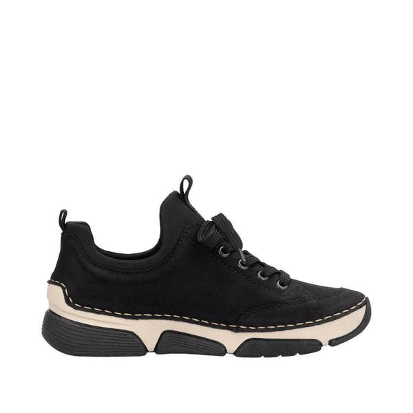 Rieker 45973-00 Ladies Black Slip On Shoes-elevate your sole