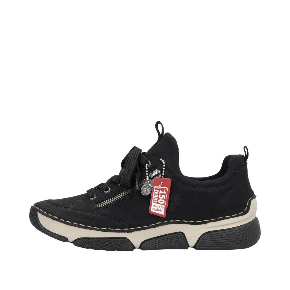 Rieker 45973-00 Ladies Black Slip On Shoes-elevate your sole