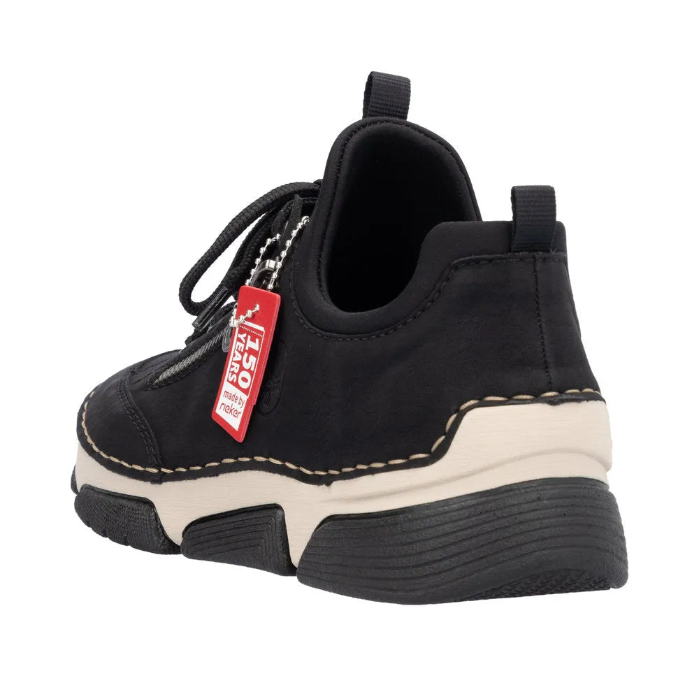 Rieker 45973-00 Ladies Black Slip On Shoes-elevate your sole