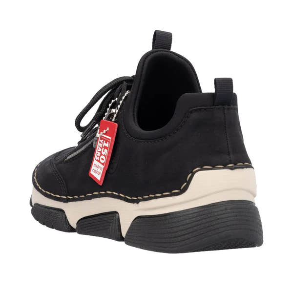 Rieker 45973-00 Ladies Black Slip On Shoes-elevate your sole