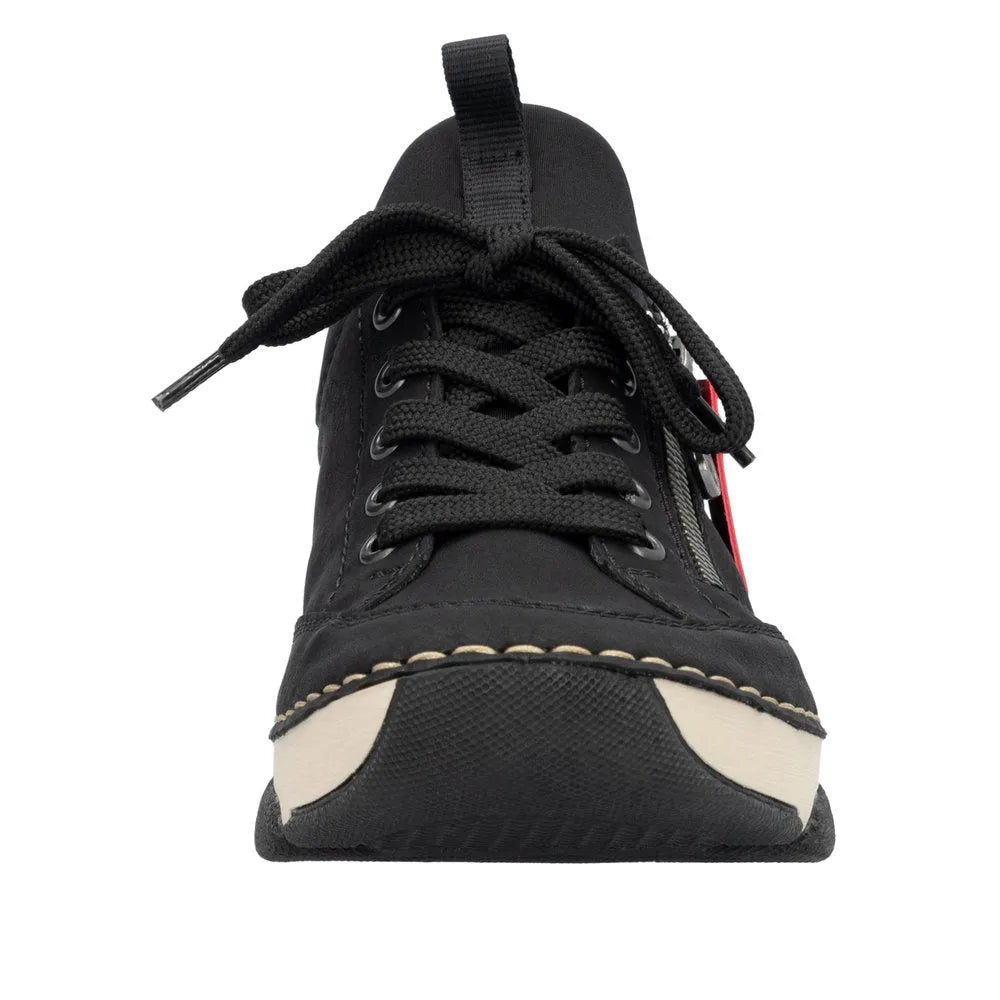 Rieker 45973-00 Ladies Black Slip On Shoes-elevate your sole