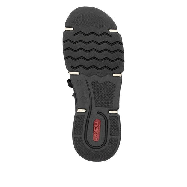 Rieker 45973-00 Ladies Black Slip On Shoes-elevate your sole