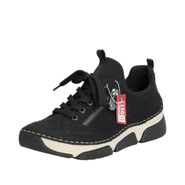 Rieker 45973-00 Ladies Black Slip On Shoes-elevate your sole