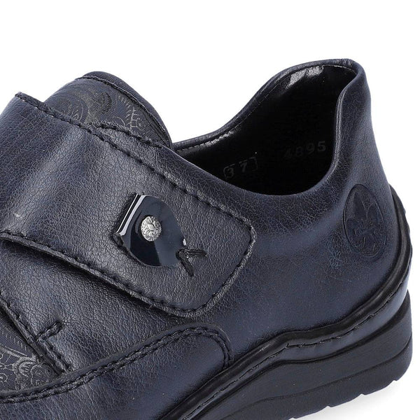 Rieker 48951-14 Ladies Ocean Navy Touch Fastening Shoes-elevate your sole