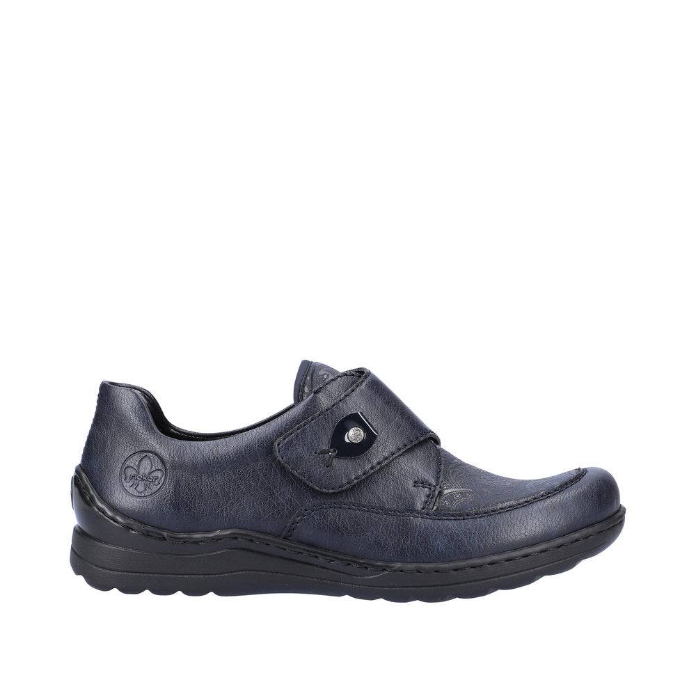 Rieker 48951-14 Ladies Ocean Navy Touch Fastening Shoes-elevate your sole