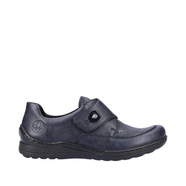 Rieker 48951-14 Ladies Ocean Navy Touch Fastening Shoes-elevate your sole
