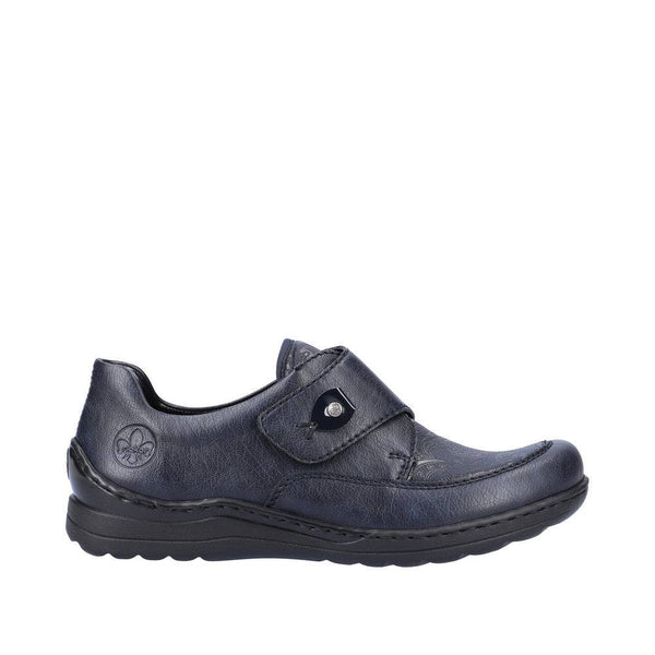 Rieker 48951-14 Ladies Ocean Navy Touch Fastening Shoes-elevate your sole