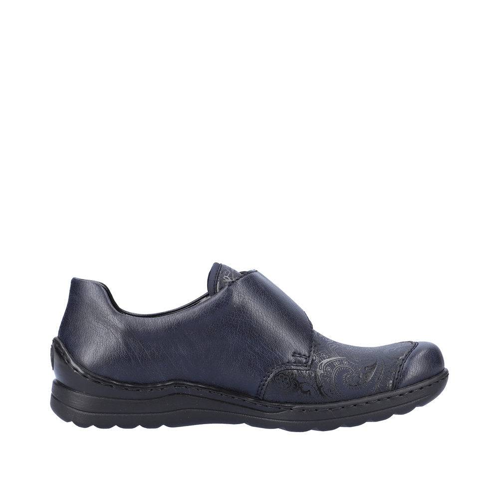 Rieker 48951-14 Ladies Ocean Navy Touch Fastening Shoes-elevate your sole
