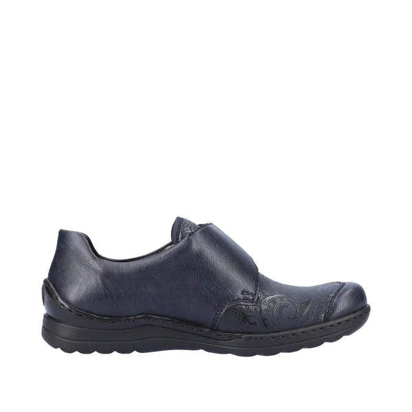 Rieker 48951-14 Ladies Ocean Navy Touch Fastening Shoes-elevate your sole
