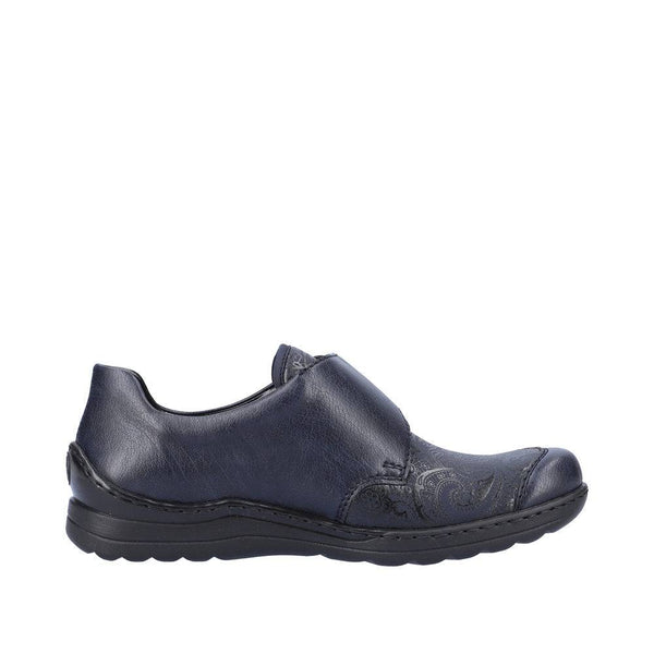 Rieker 48951-14 Ladies Ocean Navy Touch Fastening Shoes-elevate your sole
