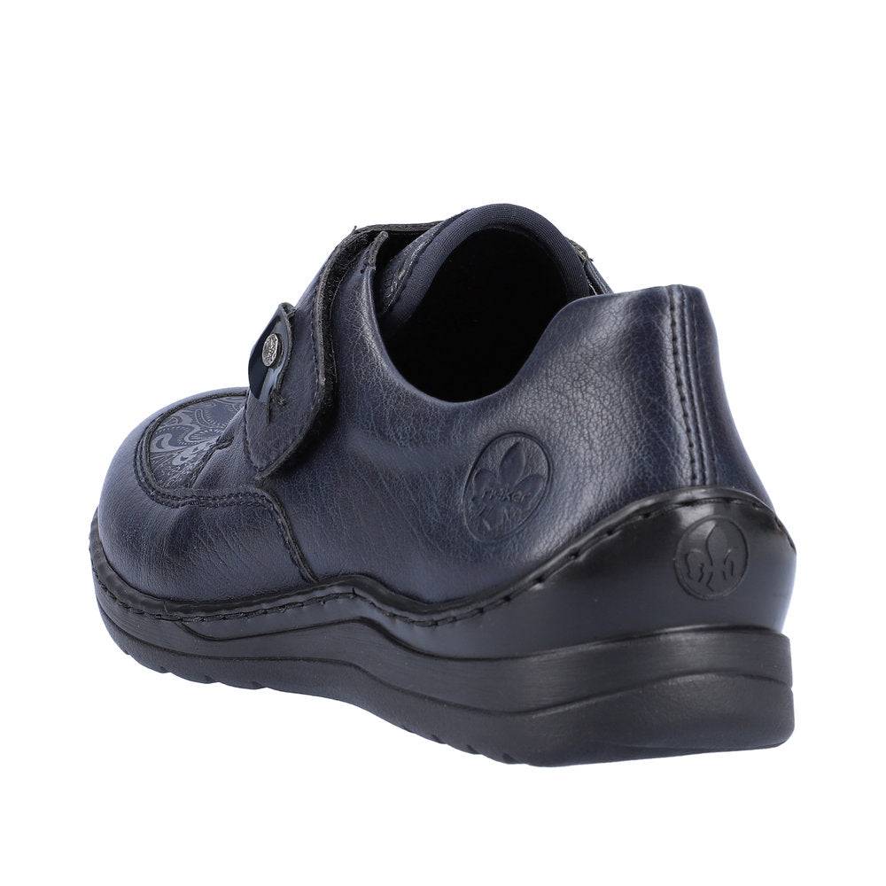 Rieker 48951-14 Ladies Ocean Navy Touch Fastening Shoes-elevate your sole