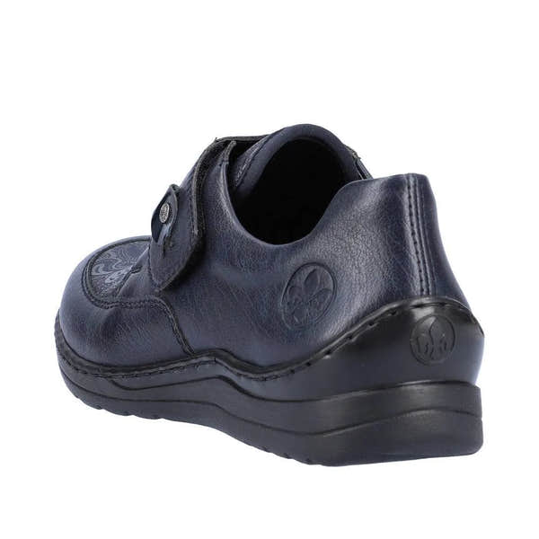 Rieker 48951-14 Ladies Ocean Navy Touch Fastening Shoes-elevate your sole