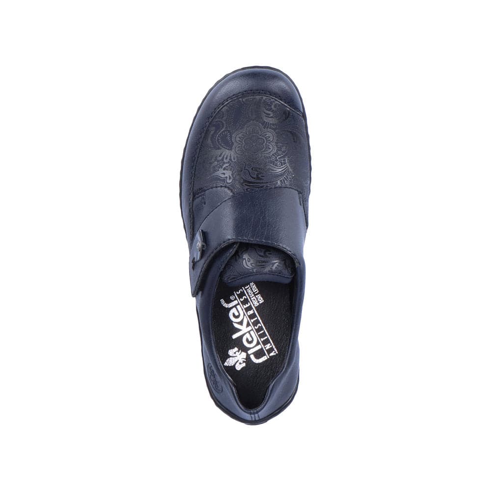 Rieker 48951-14 Ladies Ocean Navy Touch Fastening Shoes-elevate your sole