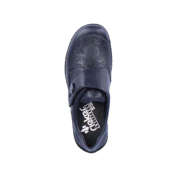 Rieker 48951-14 Ladies Ocean Navy Touch Fastening Shoes-elevate your sole