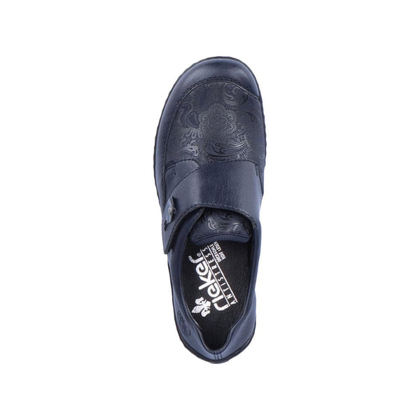 Rieker 48951-14 Ladies Ocean Navy Touch Fastening Shoes-elevate your sole
