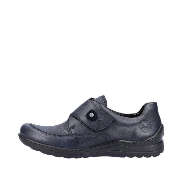 Rieker 48951-14 Ladies Ocean Navy Touch Fastening Shoes-elevate your sole