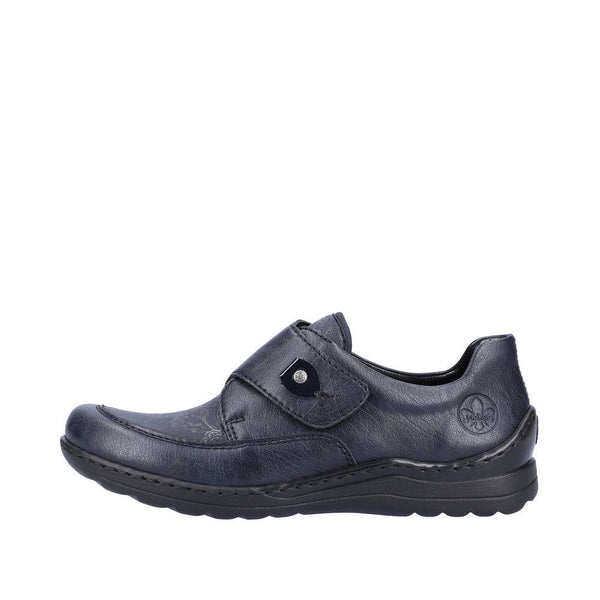 Rieker 48951-14 Ladies Ocean Navy Touch Fastening Shoes-elevate your sole