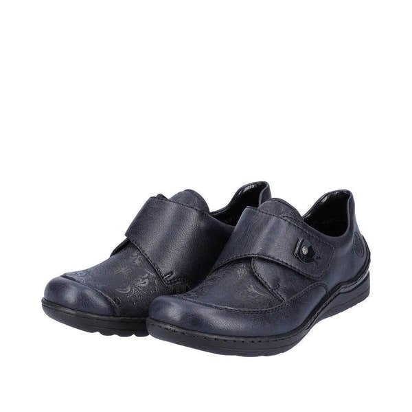 Rieker 48951-14 Ladies Ocean Navy Touch Fastening Shoes-elevate your sole