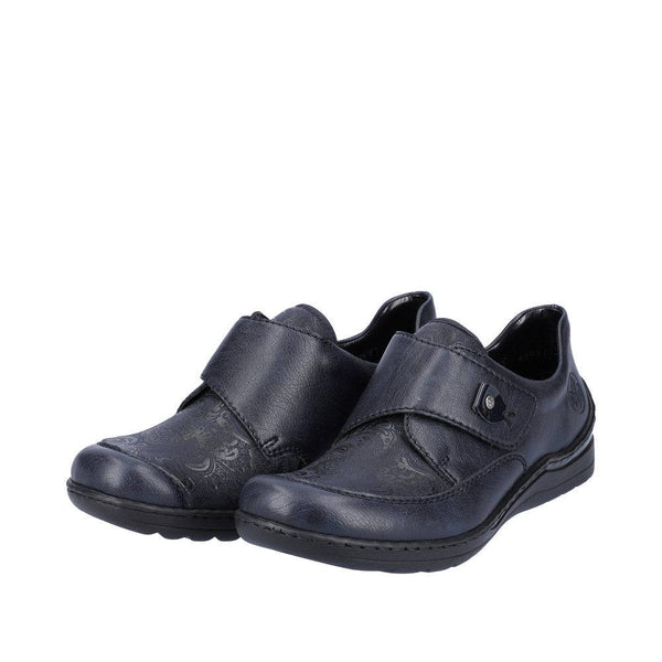 Rieker 48951-14 Ladies Ocean Navy Touch Fastening Shoes-elevate your sole