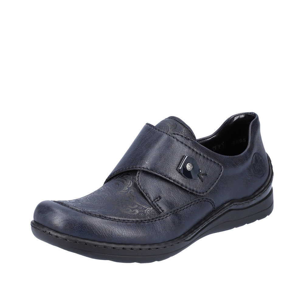 Rieker 48951-14 Ladies Ocean Navy Touch Fastening Shoes-elevate your sole