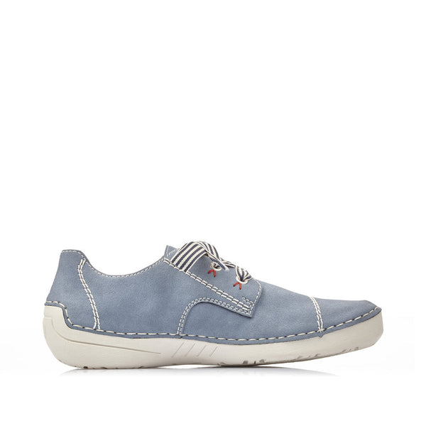 Rieker 52520-14 Ladies Blue Lace Up Shoes - elevate your sole