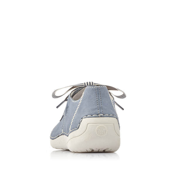 Rieker 52520-14 Ladies Blue Lace Up Shoes - elevate your sole