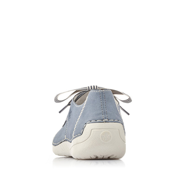 Rieker 52520-14 Ladies Blue Lace Up Shoes - elevate your sole
