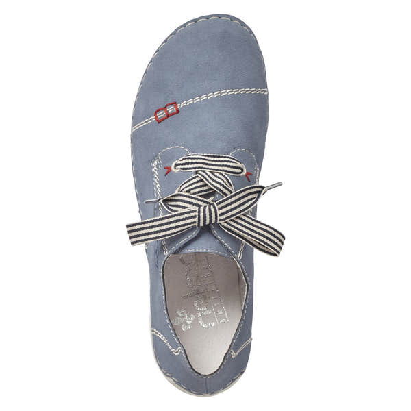 Rieker 52520-14 Ladies Blue Lace Up Shoes - elevate your sole