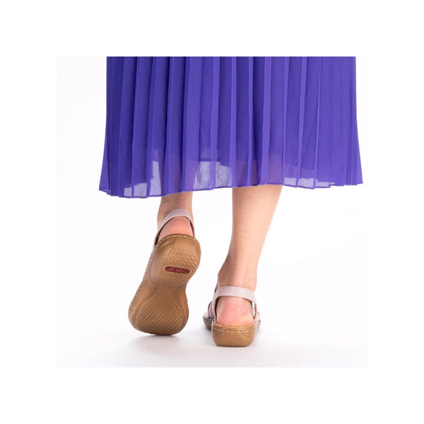 Rieker 60801-30 Ladies Light Pink Slip On Sandals-elevate your sole