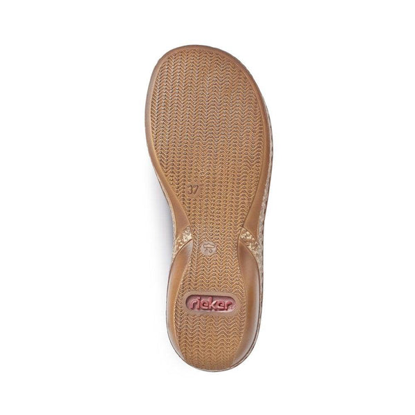 Rieker 62850-14 Ladies Navy Summer Pull On Sandals-elevate your sole