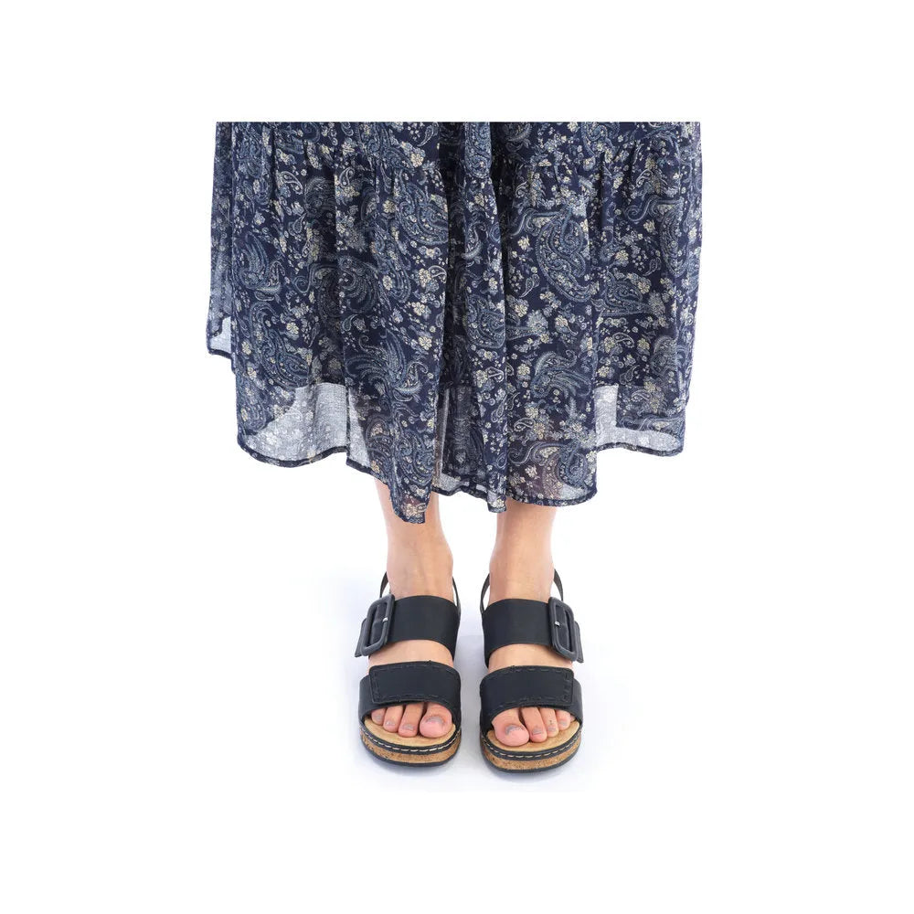 Rieker 62950-00 Ladies Black Touch Fastening Sandals-elevate your sole