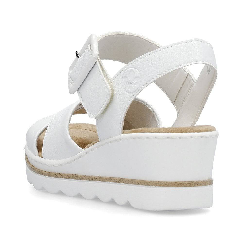 Rieker 67463-80 Ladies White Touch Fastening Sandals-elevate your sole