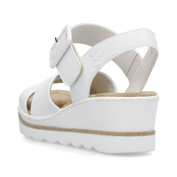 Rieker 67463-80 Ladies White Touch Fastening Sandals-elevate your sole