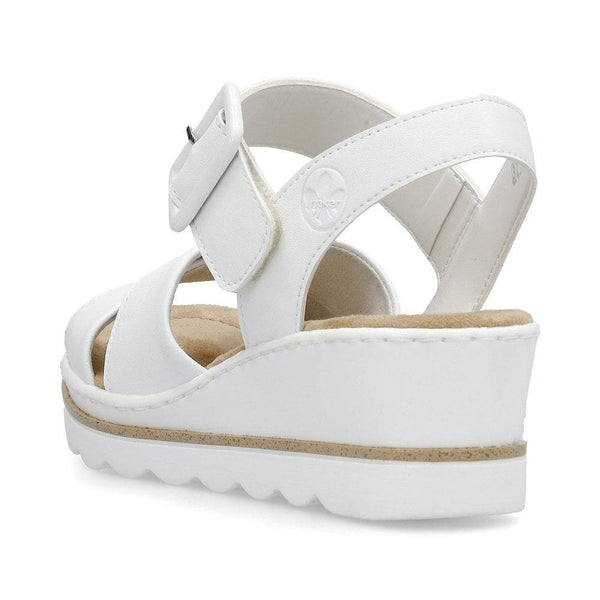 Rieker 67463-80 Ladies White Touch Fastening Sandals-elevate your sole