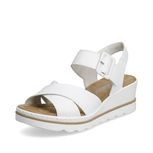 Rieker 67463-80 Ladies White Touch Fastening Sandals-elevate your sole